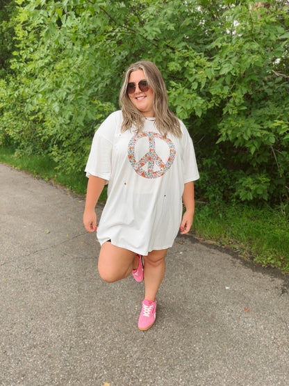 Wanderer's Peace Tee White