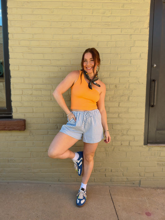 One Of A Kind Top Neon Orange