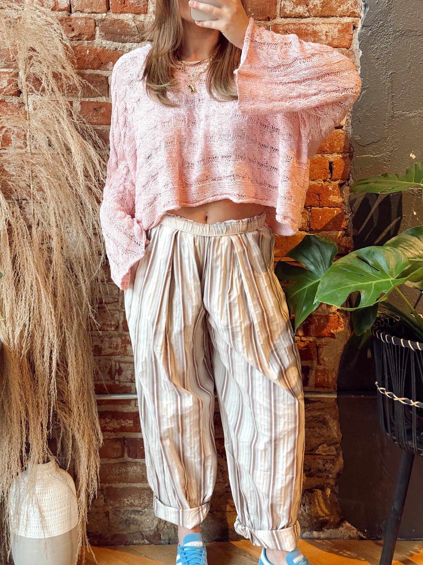 Market Morning Knit - Baby Pink
