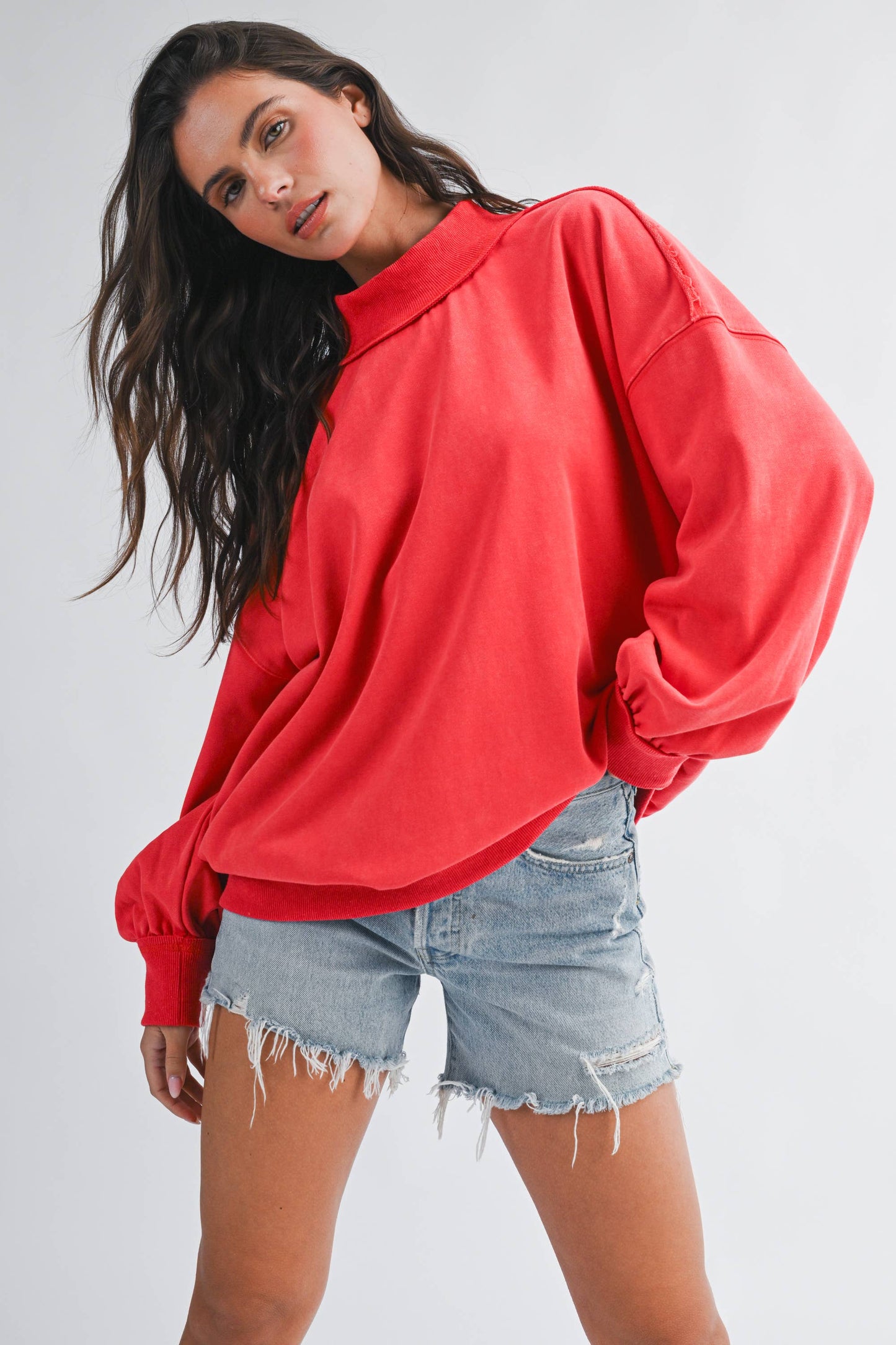 Your Favorite Mockneck - Red