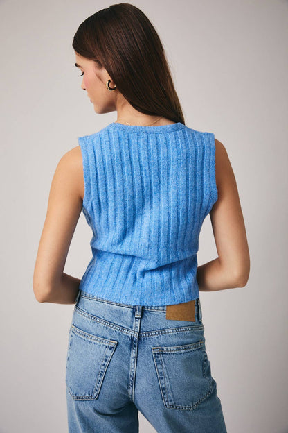 Sleeveless Knit Vest