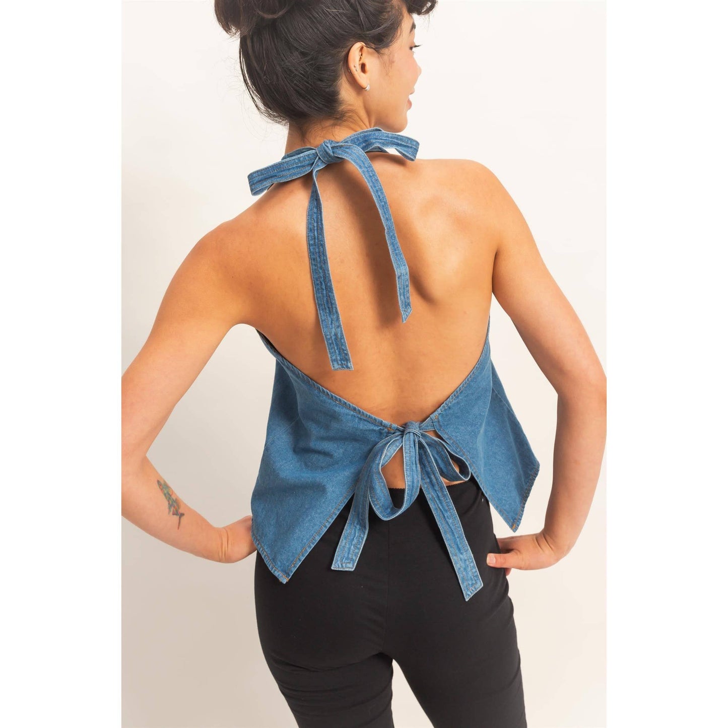 The Open Back Halter Top