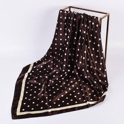 Polka Dot Silk Scarf