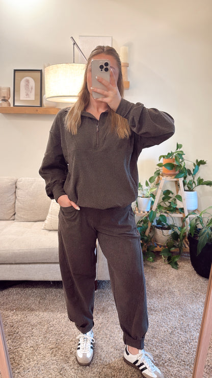 Brushed Cocoon Pant - Espresso