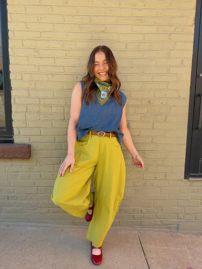 Monroe Denim Top