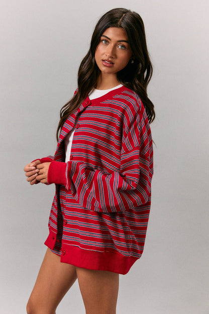 Varsity Stripe Cardigan
