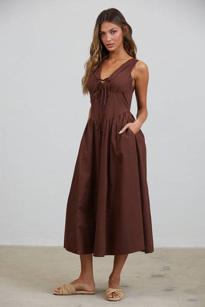Rene Corset Midi Dress