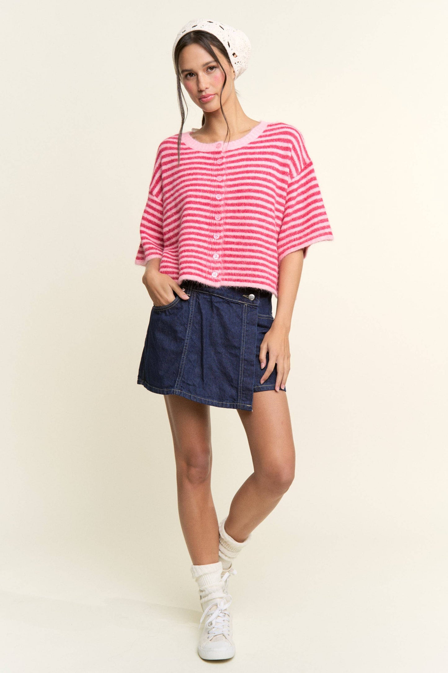 Lou Stripe Cardigan