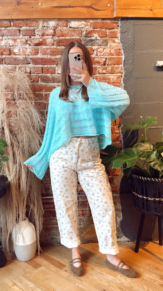 Market Morning Knit - Aqua
