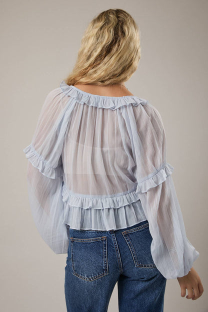Love Letter Ruffle Top