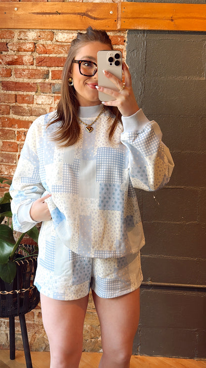 Cloud Quilt Mockneck