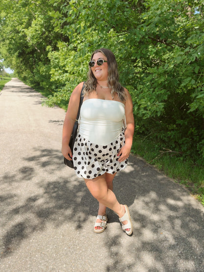 Bubble Trouble Polka Dot Romper