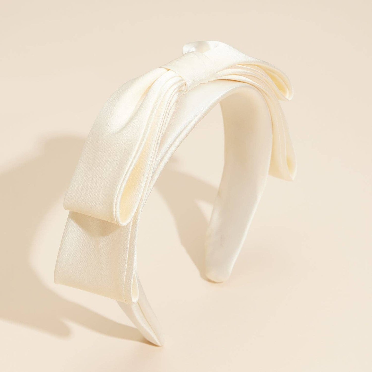 Simple Satin Bow Ribbon Headband