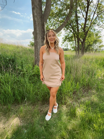 Honey Haze Linen Dress