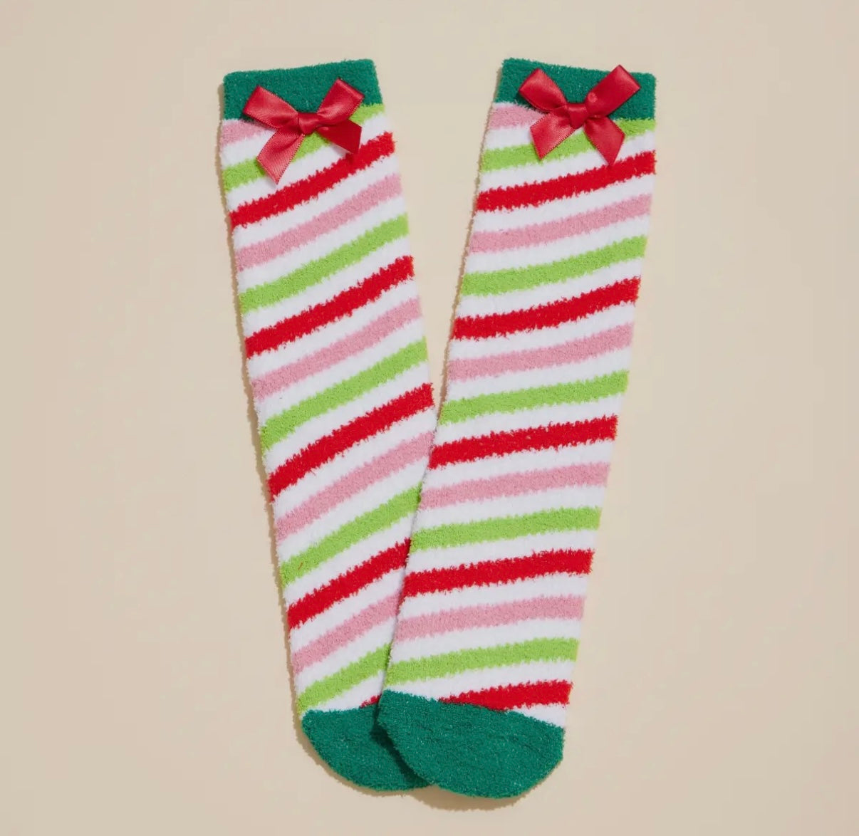 Christmas Fuzzy Socks Assorted Pack of 4