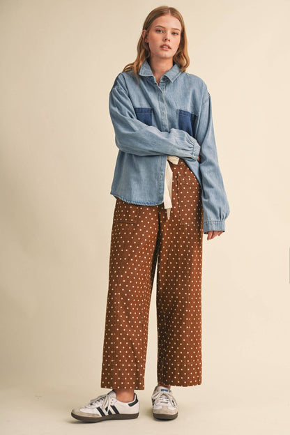 The Color-block Button up