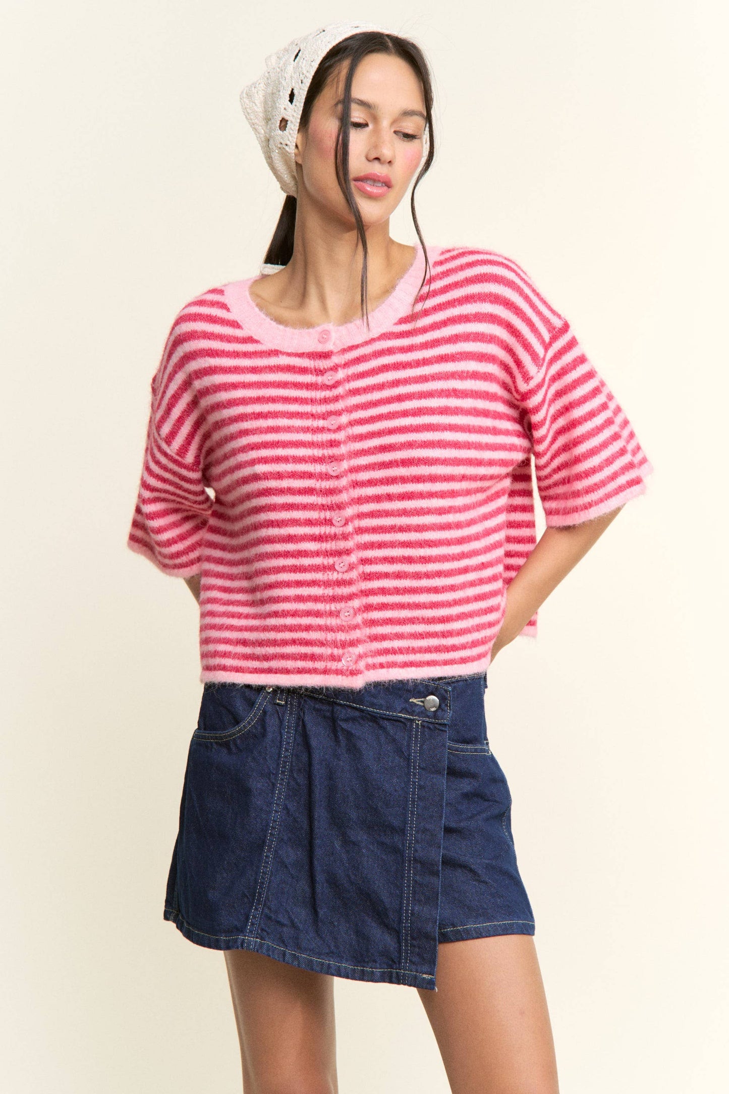 Lou Stripe Cardigan