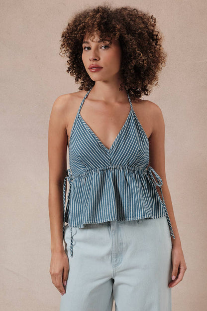 Sweet Tea Stripe Halter