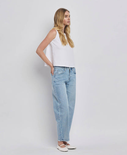 High Rise Barely Barrel Jeans