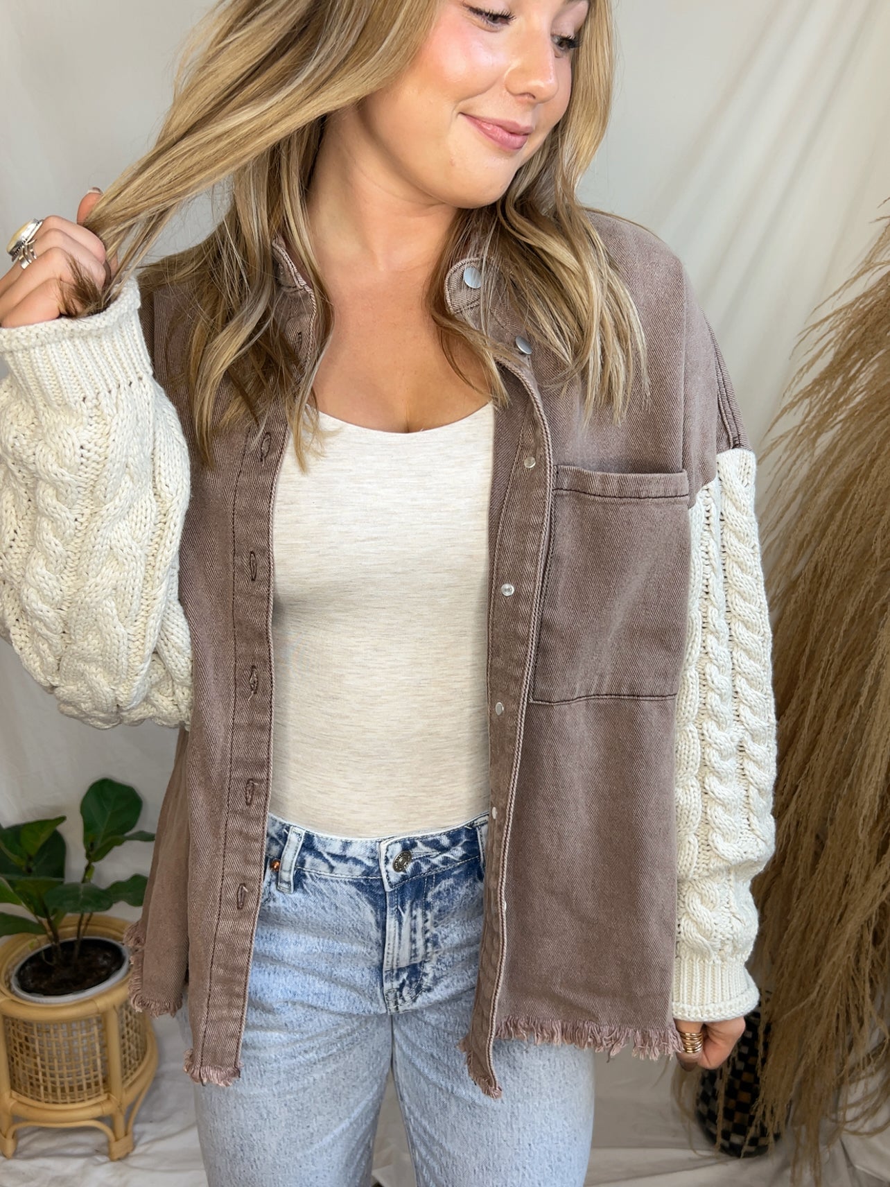 Boho Mocha Shacket