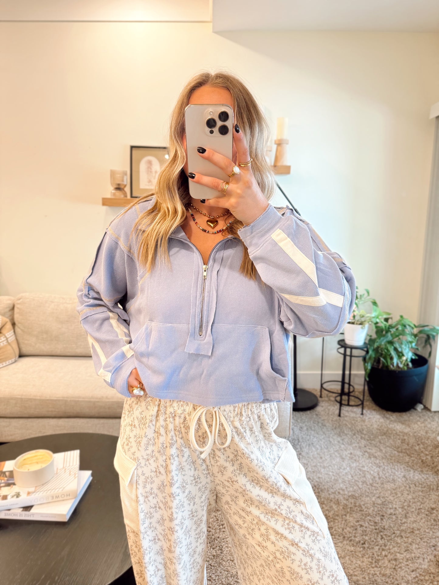 Evening Blue 1/4 Zip