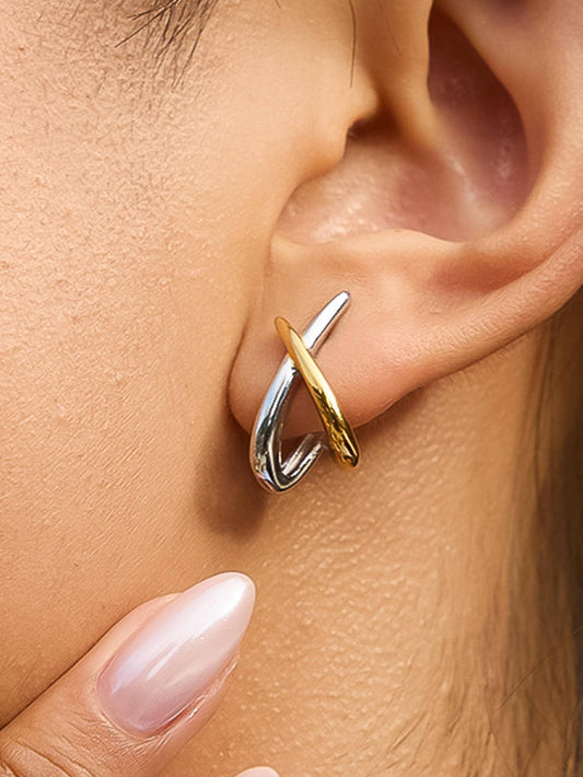 Staven Two Tone Earrings