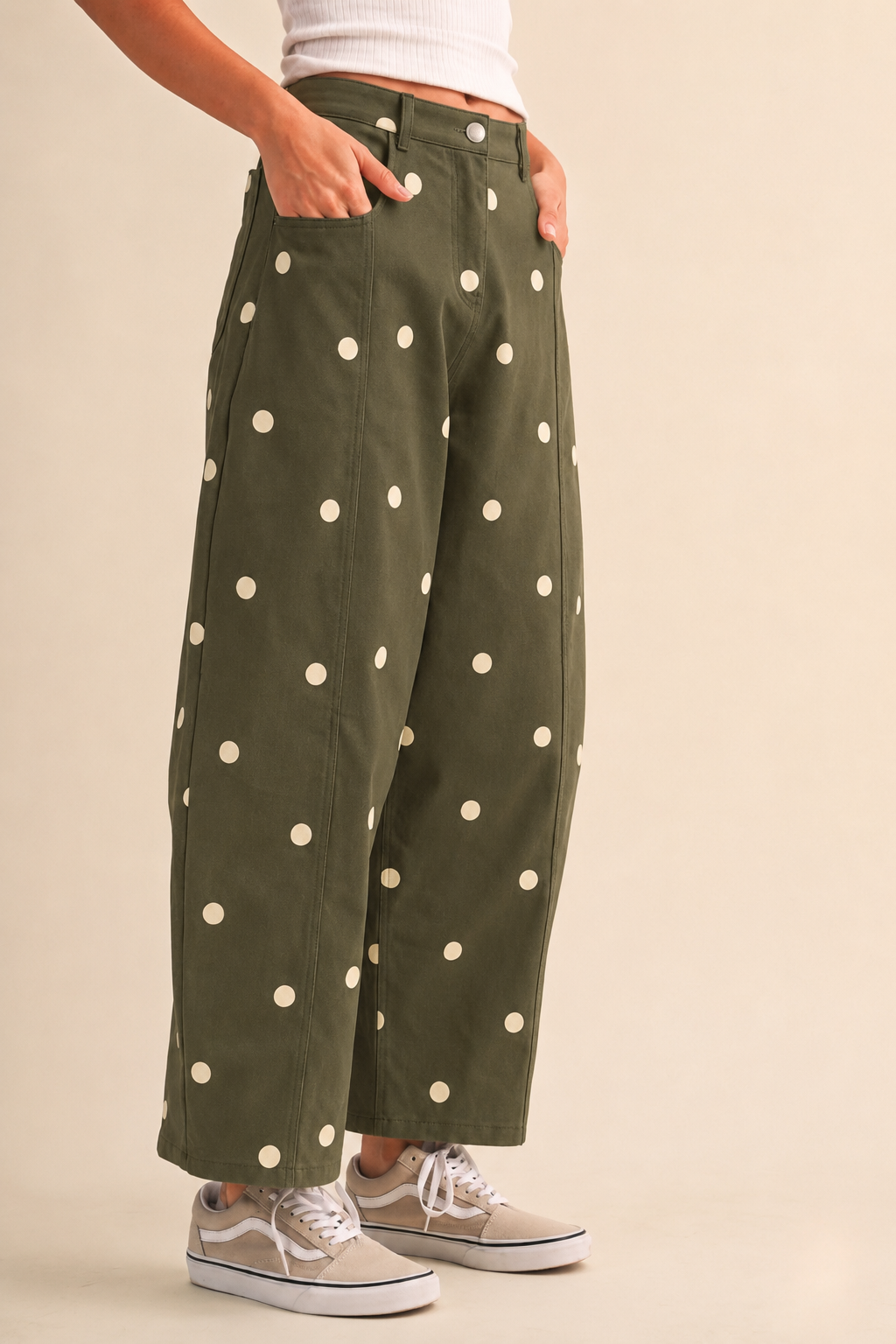 Spotted in Olive Jeans
