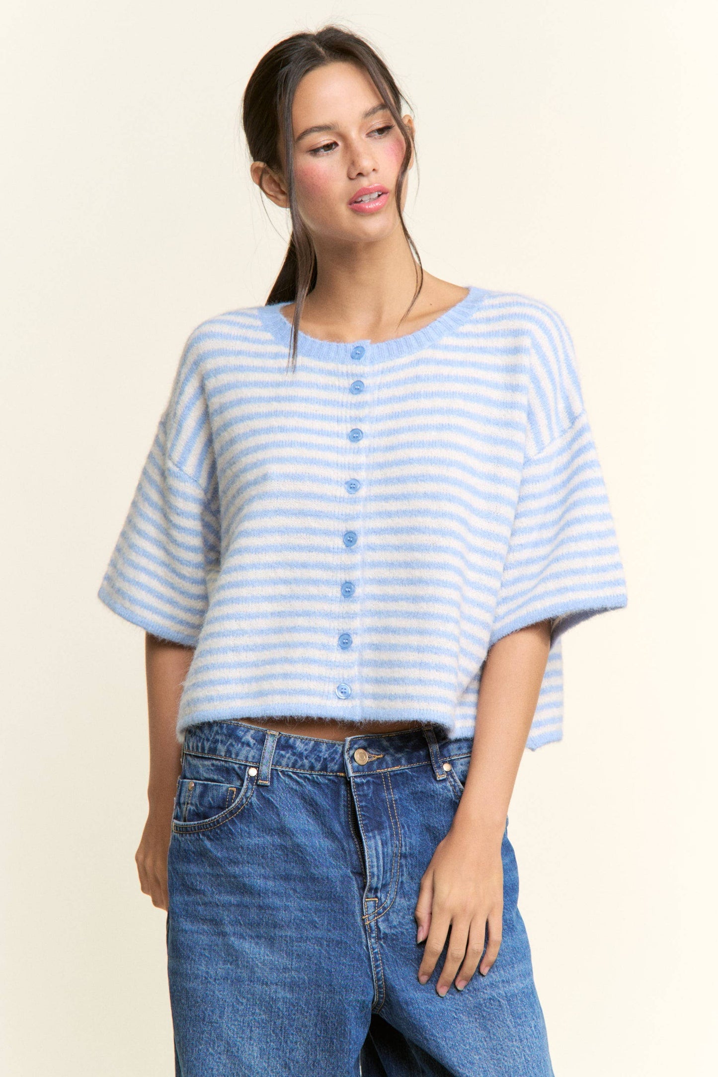 Lou Stripe Cardigan