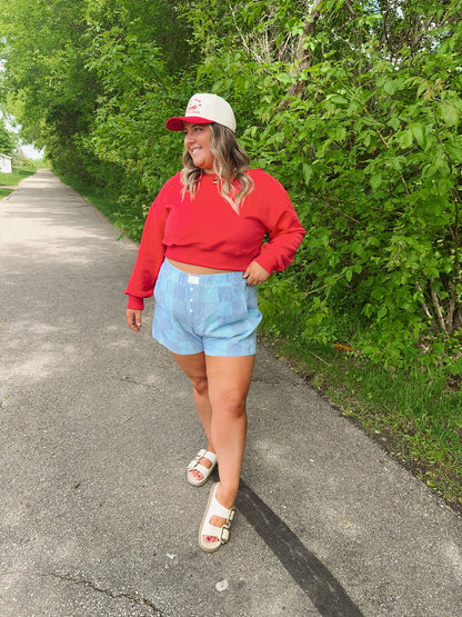 Cabin in the USA Crew - Red