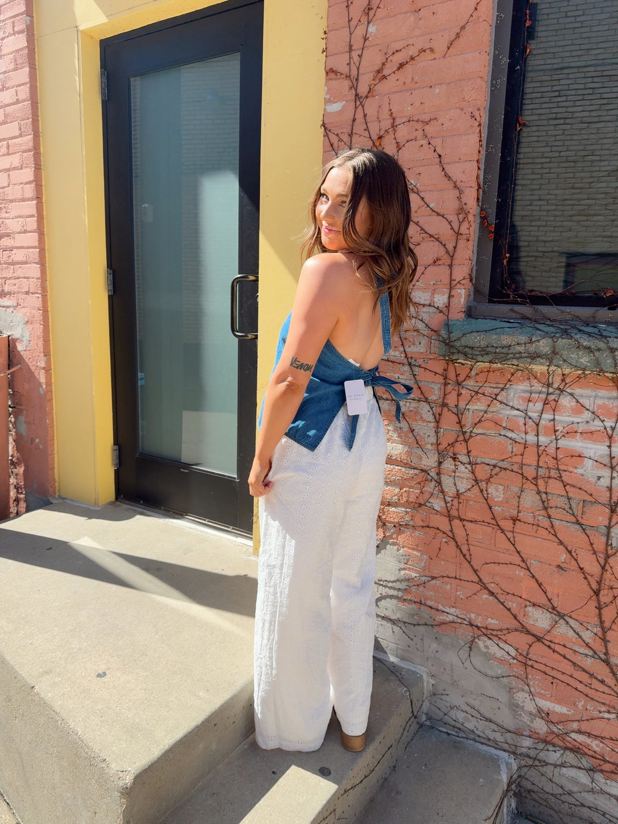 The Open Back Halter Top