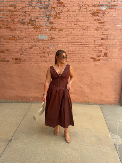 Rene Corset Midi Dress