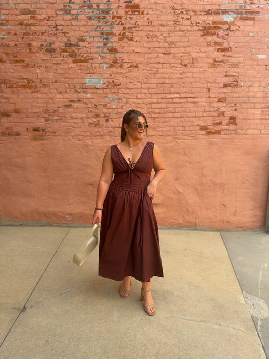 Rene Corset Midi Dress
