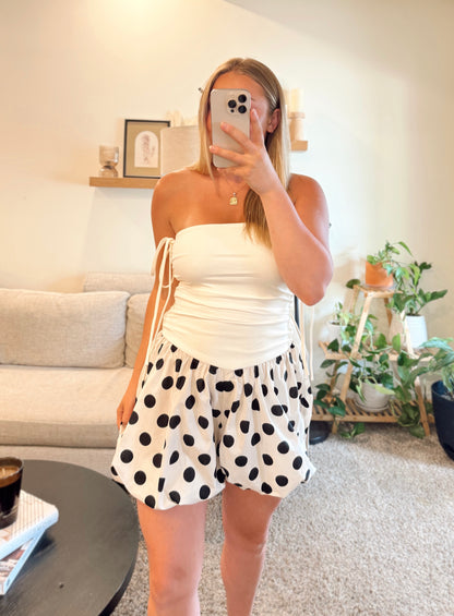 Bubble Trouble Polka Dot Romper