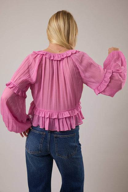 Love Letter Ruffle Top