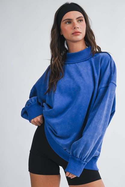 Your Favorite Mockneck - Blue