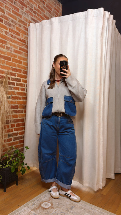 The Denim Theory Zip Up