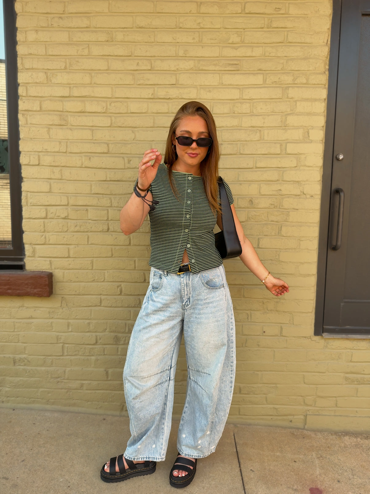 Linden Button Top