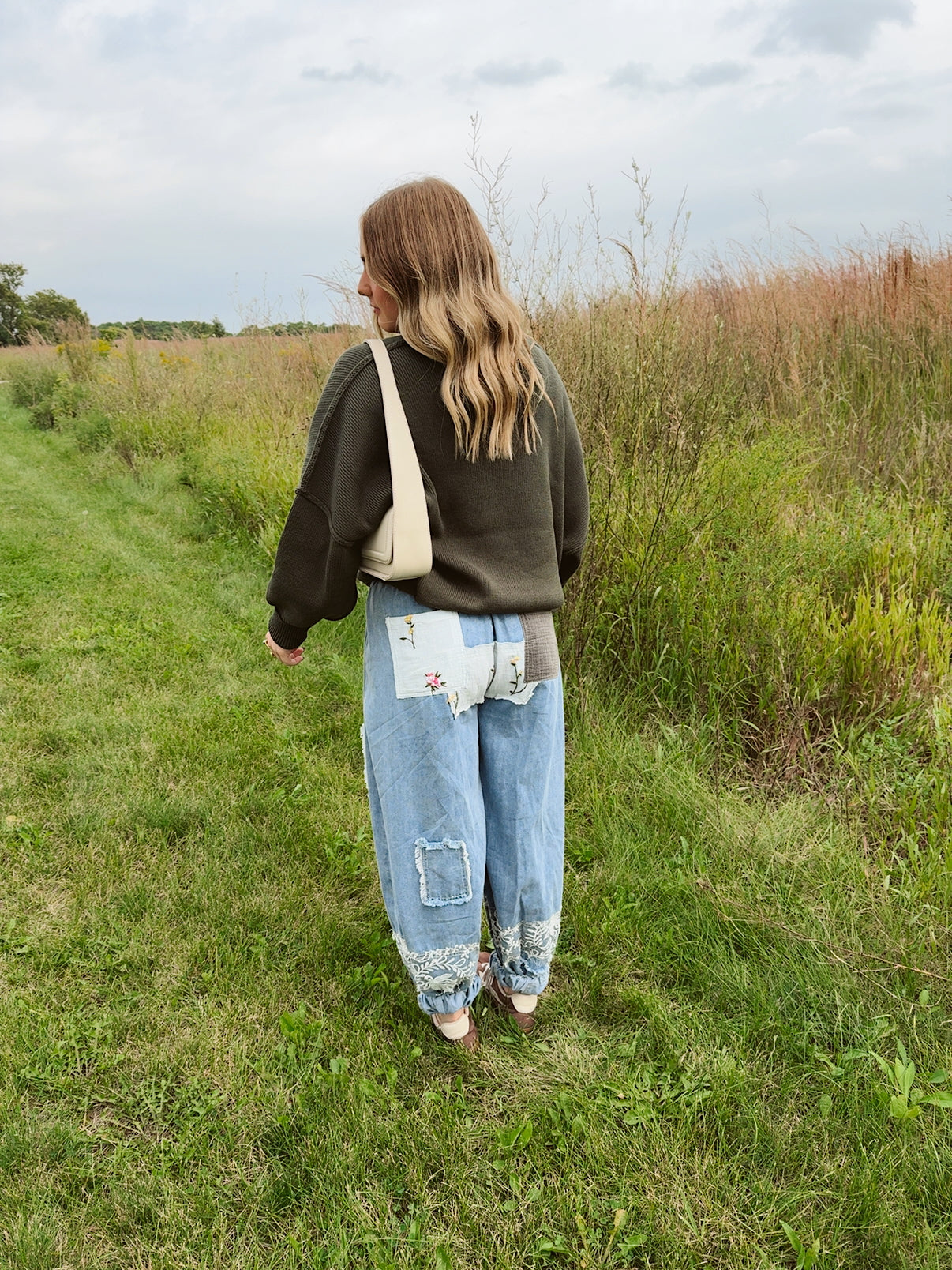 Botanical Stitch Joggers