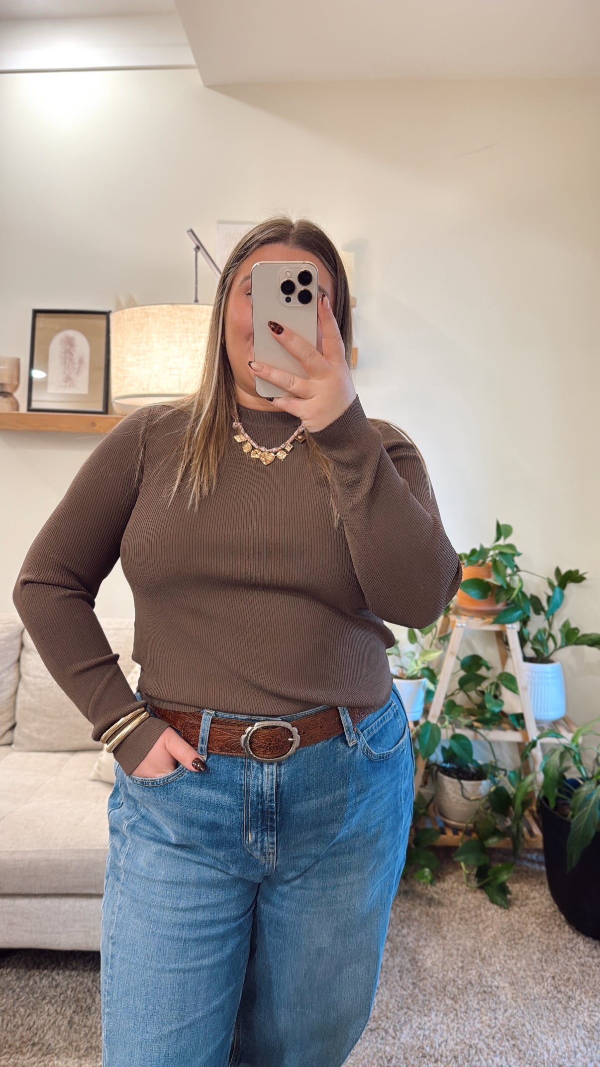 Go To Layering Long Sleeve - Brown