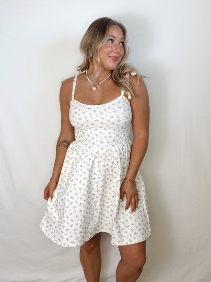 Ditsy Floral Denim Dress