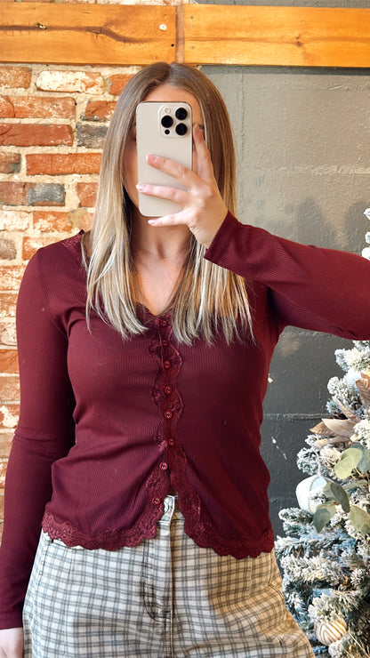 Sugar Plum Lace Long Sleeve