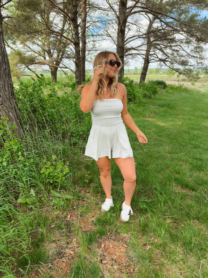 Sunny Days Romper 2.0 - Heather Grey