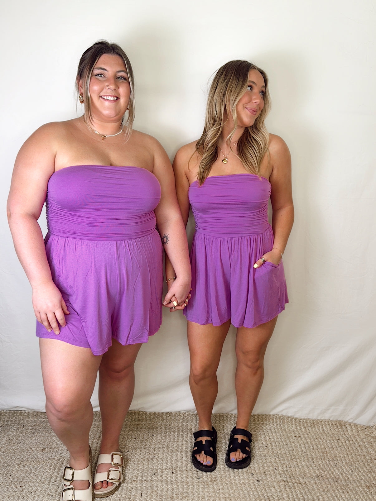 Sunny Days Romper - Violet