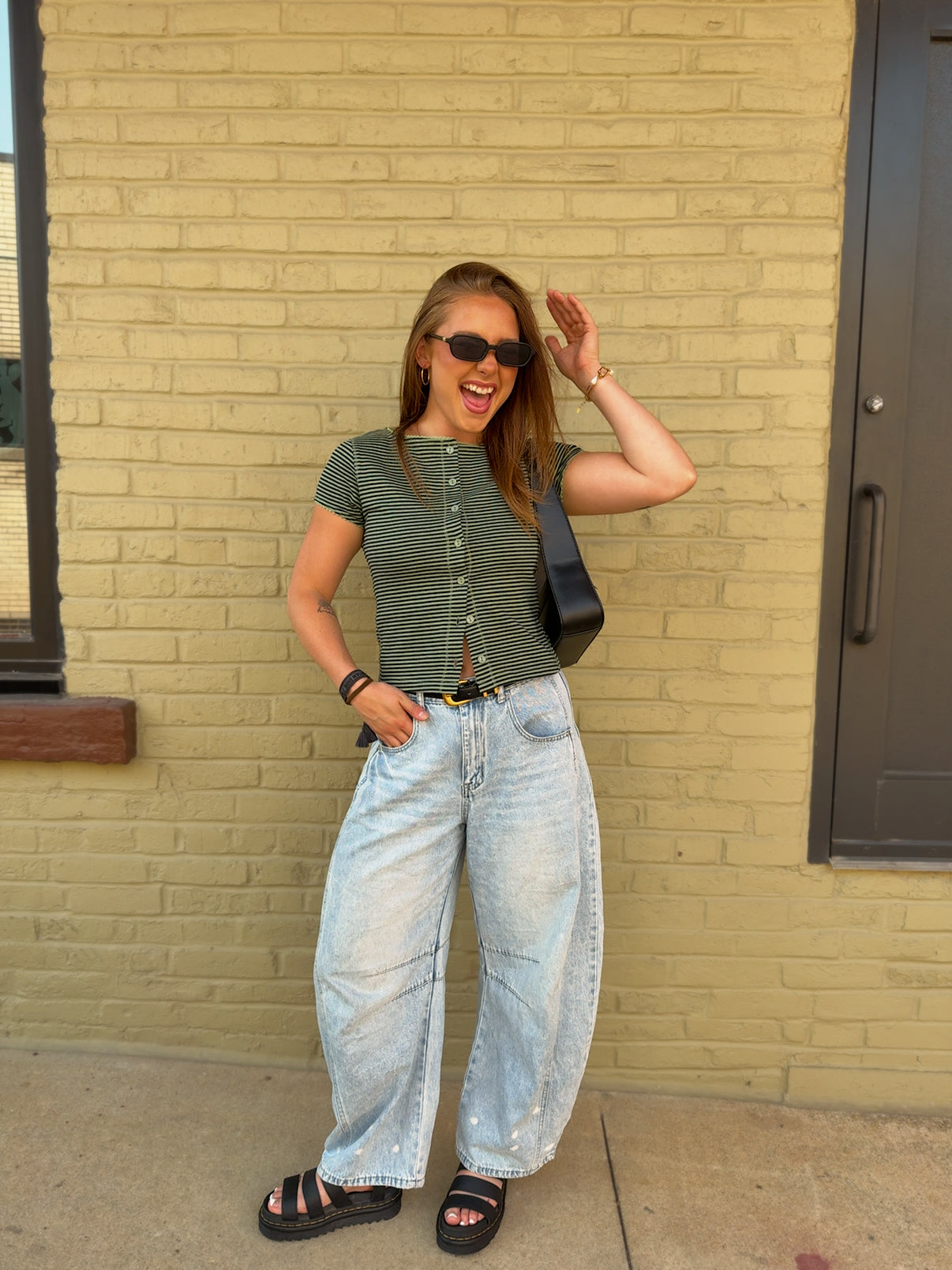 Linden Button Top