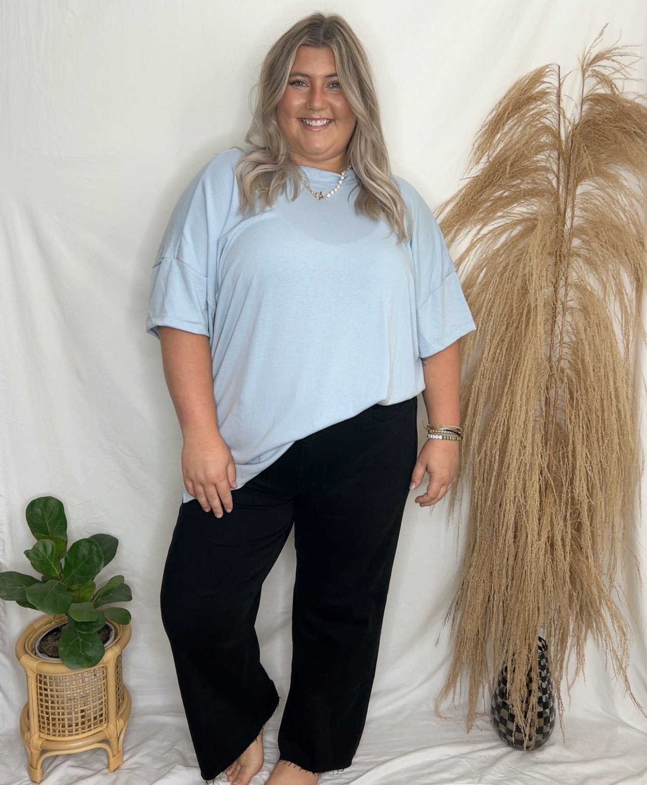 Jayla Tunic Top BABY BLUE