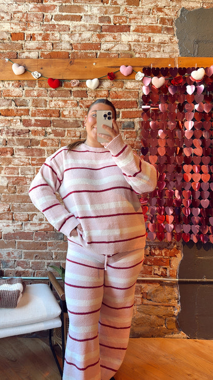Stay Cozy Stripe Set