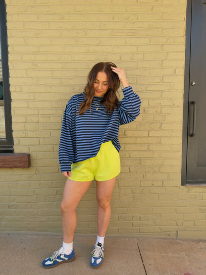 Chartreuse Scuba Shorts