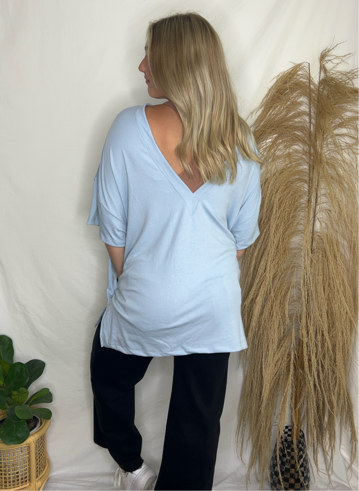 Jayla Tunic Top BABY BLUE