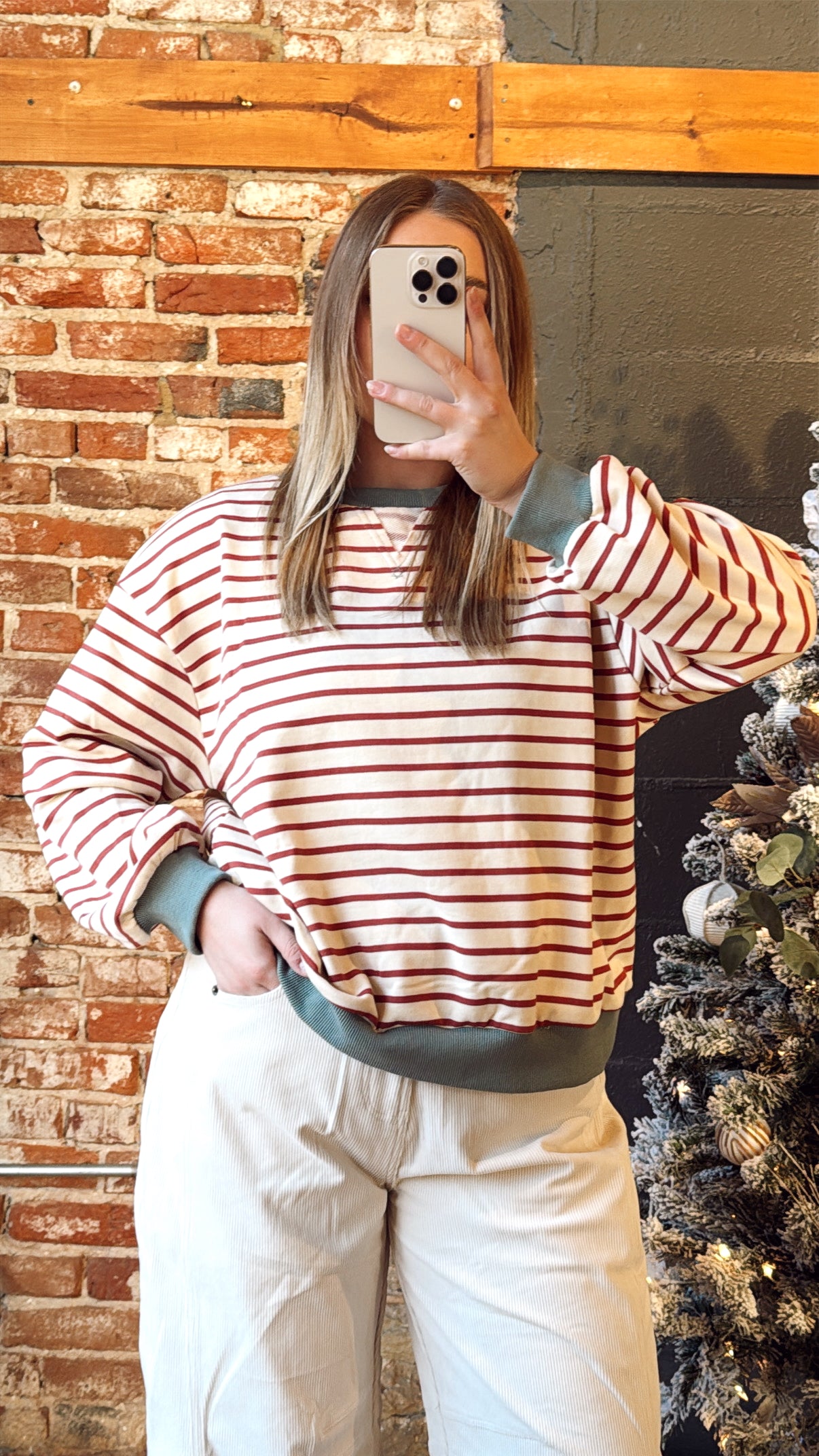 Cranberry and Sage Pullover