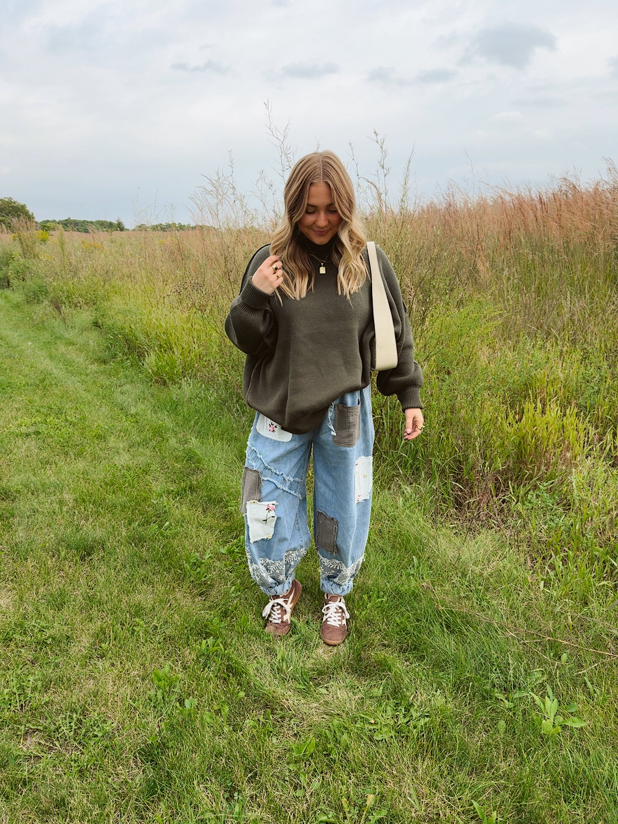 Botanical Stitch Joggers